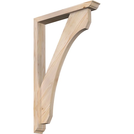 Legacy Traditional Smooth Bracket W/ Offset Brace, Douglas Fir, 3 1/2W X 22D X 34H